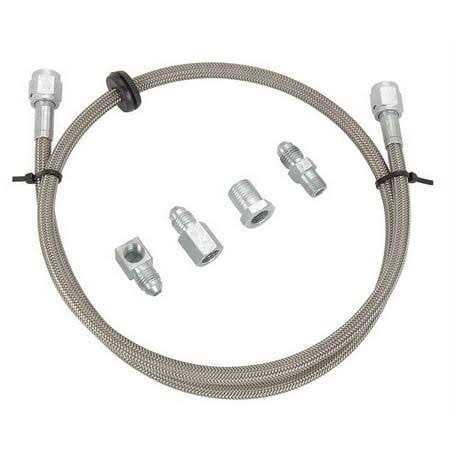 Jegs 41057 Mechanical Gauge Hose Kit -4 AN Braided Stainless Steel Hose