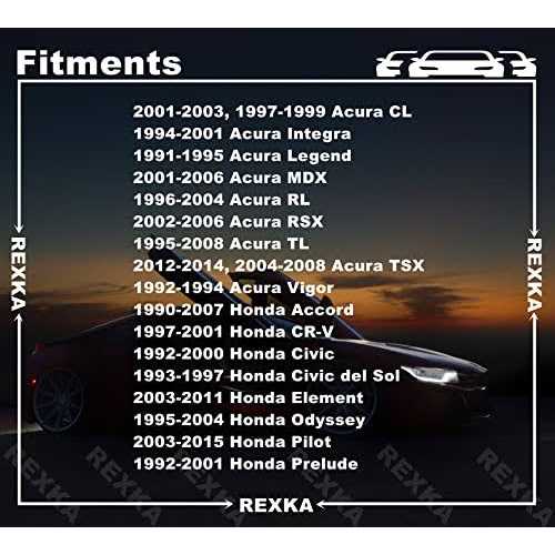 Rexka Rocker Panel Moulding Clip for Honda Acura 91513-SM4-000 Accord - Image 3