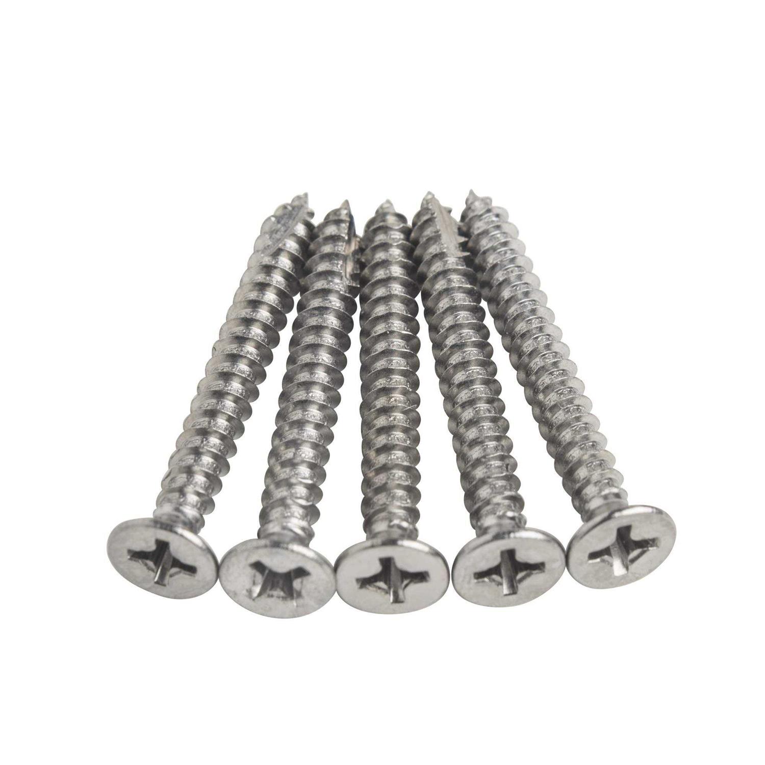 Hinge Outlet satin nickel Wood Screws for Hinges 9 x 1.5 inch - Image 3