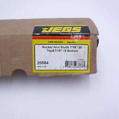 Jegs 20584 Rocker Arm Studs 7/16-20 Top and 7/16-14 Bottom - Image 3