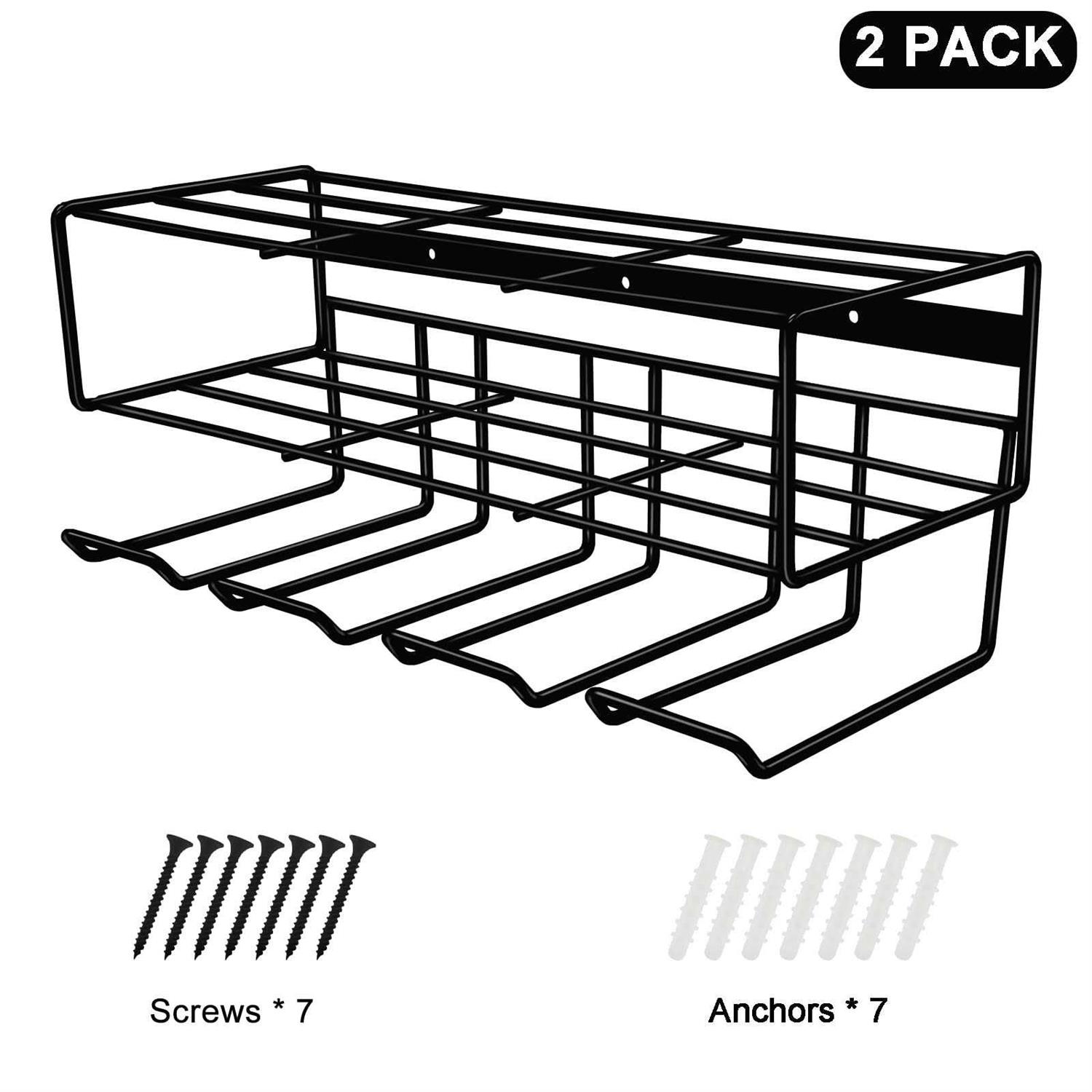 2PCS Heavy Duty Wall Mounted Power Tool Organizer Floating Tool Shelf Storage - Image 5
