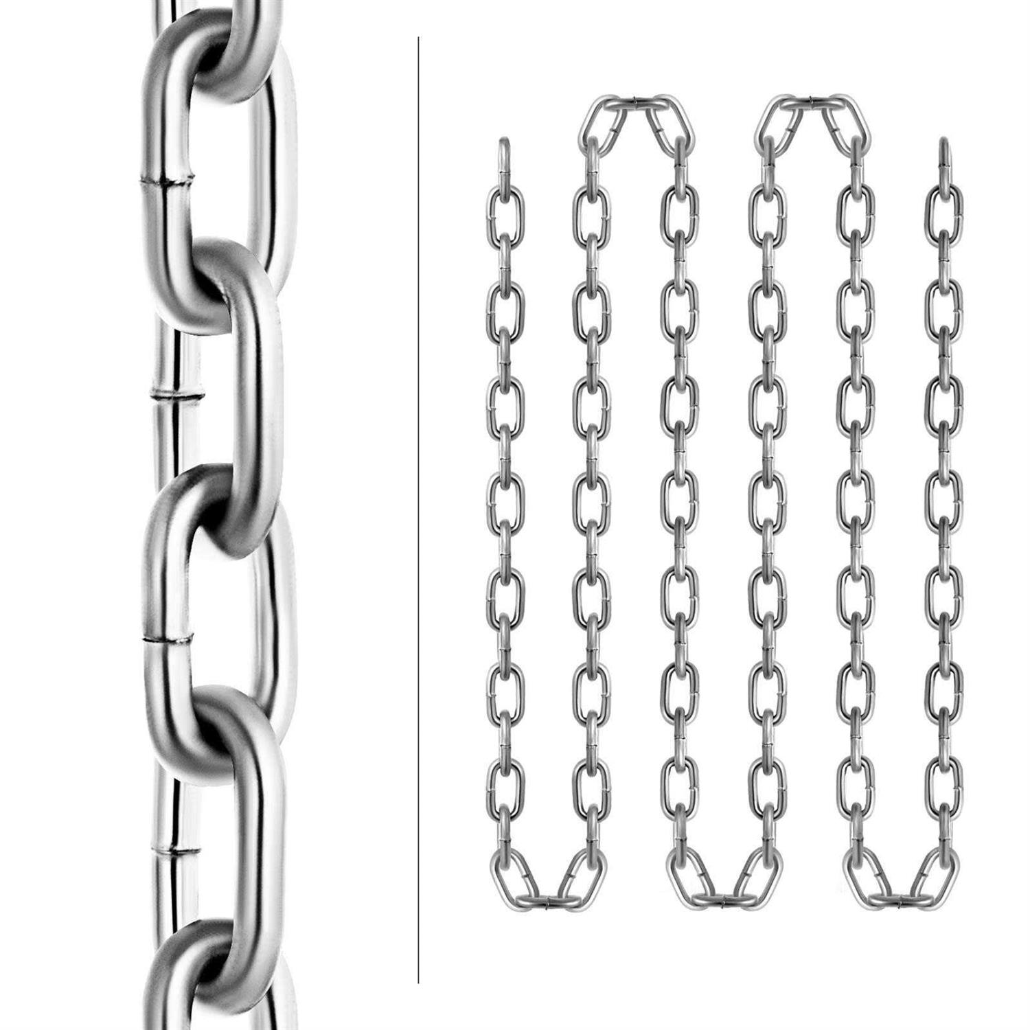 Vevor Grade 30 Chain by 100Ft Length Grade 30 Proof Coil Chain Zinc Plated Grade 30 Chain for Towing Logging Agriculture and Guard Rails - Image 4