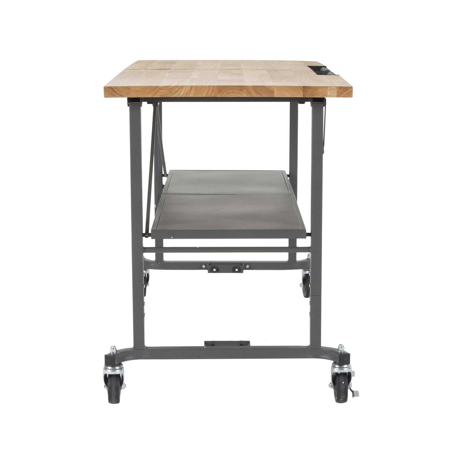 Cosco SmartFold Butcher Block Portable Workbench/ Utility Table - Image 5