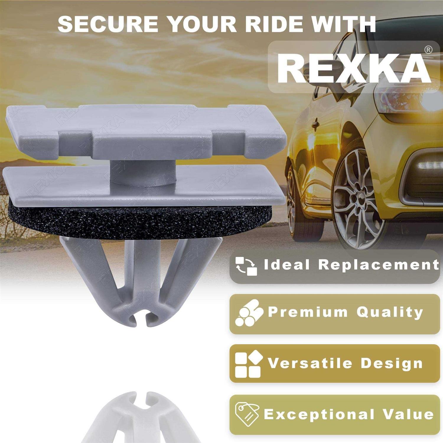 Rexka Rocker Wheel Flare Moulding Clips Compatible with Jeep Grand Cherokee Compass Cherokee 68172491AA 68271803AA 68395627AA GM 11571175 - Image 3