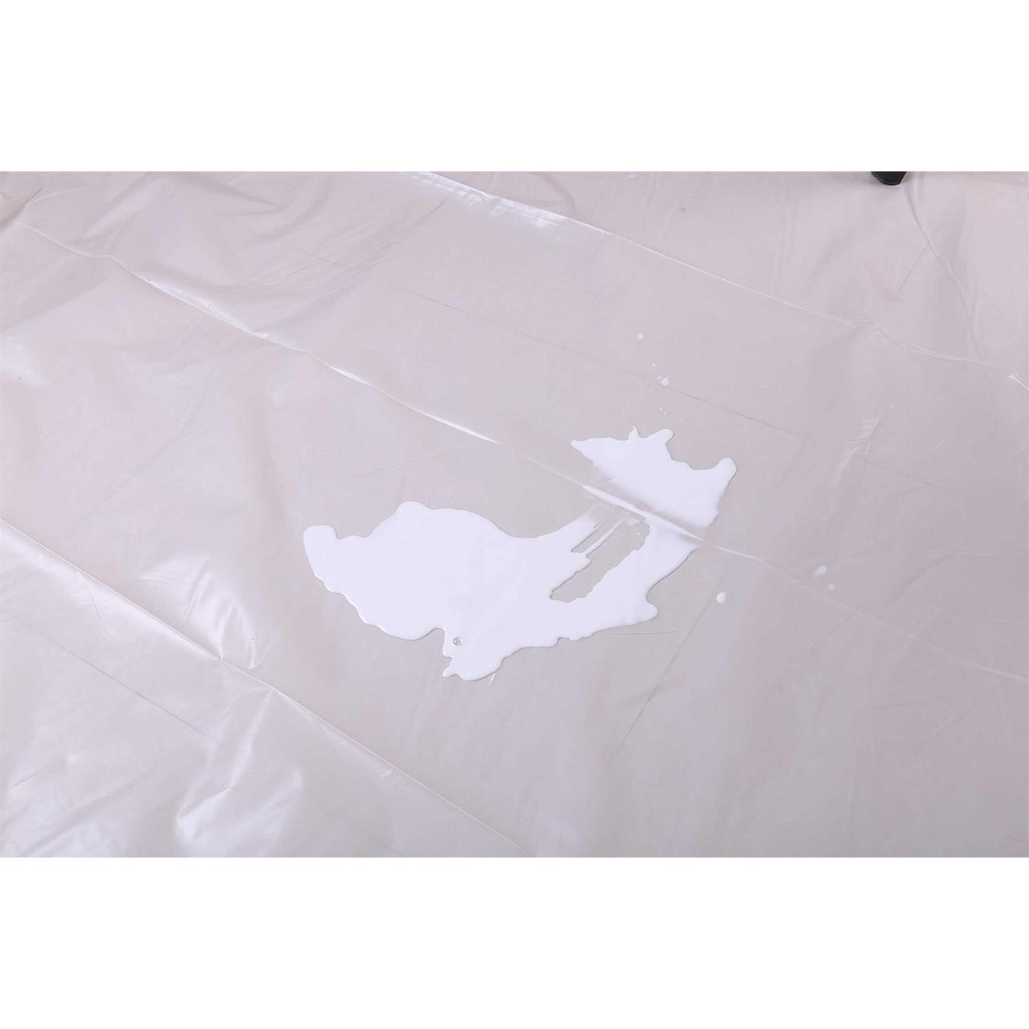 Tapix Painters Plastic Drop Cloth 9x12 Feet Plastic Tarp Dust Cover - Image 3