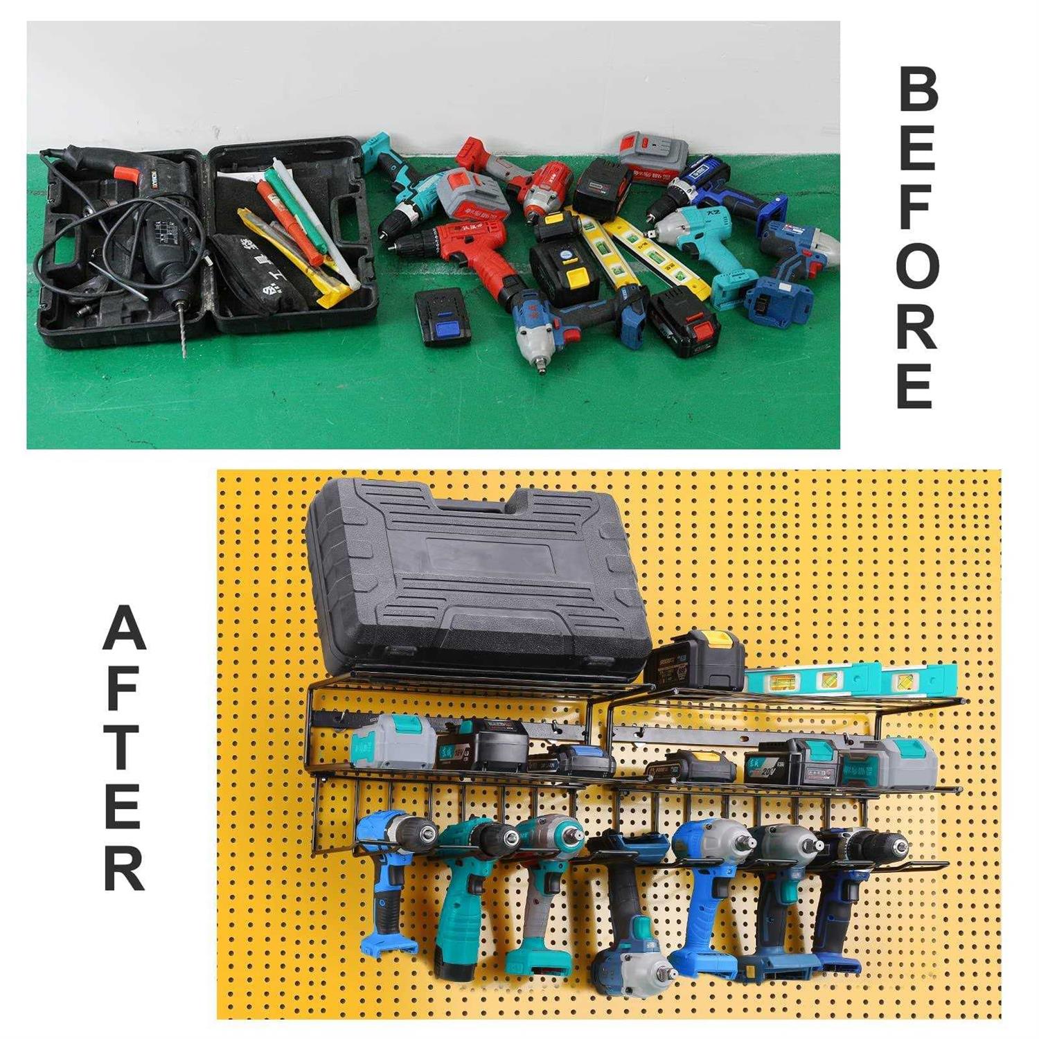 PHUNAYA Power Tool Organizer Wall Mount,Tool Organizers And Storage,Tool Storage For Garage Organization,Tools Drill Holder - Image 4