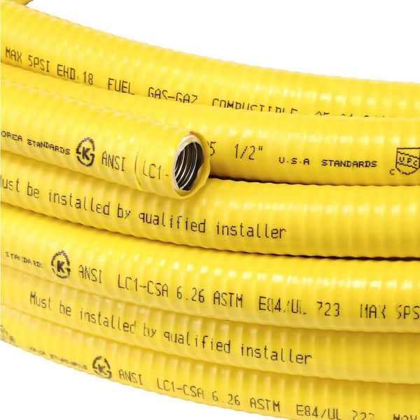 HOME-FLEX 1/2 in. x 25 ft. CSST MPT/FPT Connection Kit 1/2 in. MPT Male Adapter 1/2 in. FPT Female Adapter CSST Pipe - Image 5