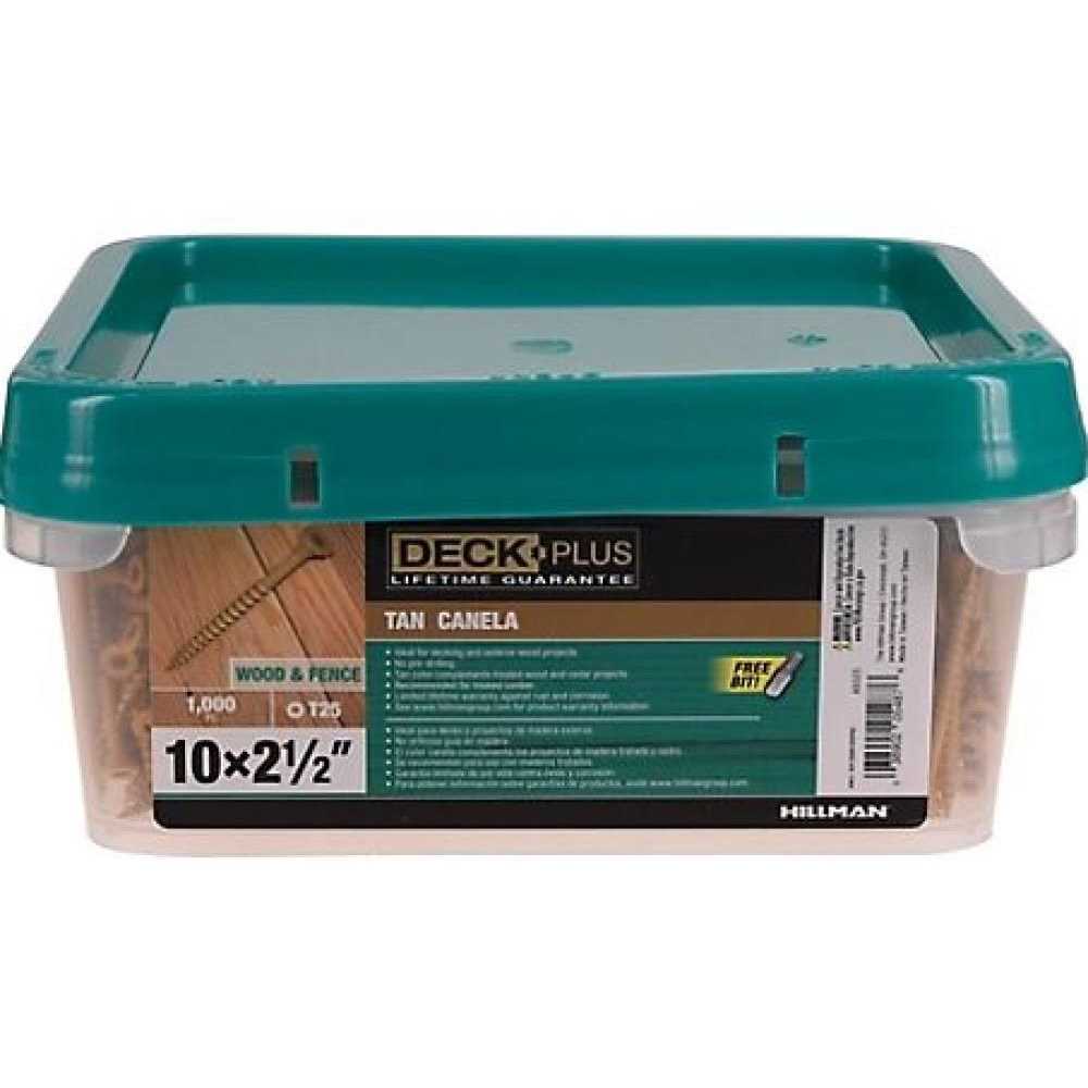 Hillman Deck Plus Tan #10 x 2-1/2 Deck Screws - Image 2