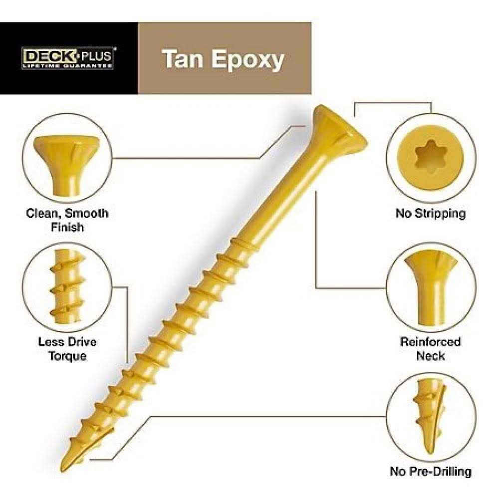 Hillman Deck Plus Tan #10 x 2-1/2 Deck Screws - Image 5