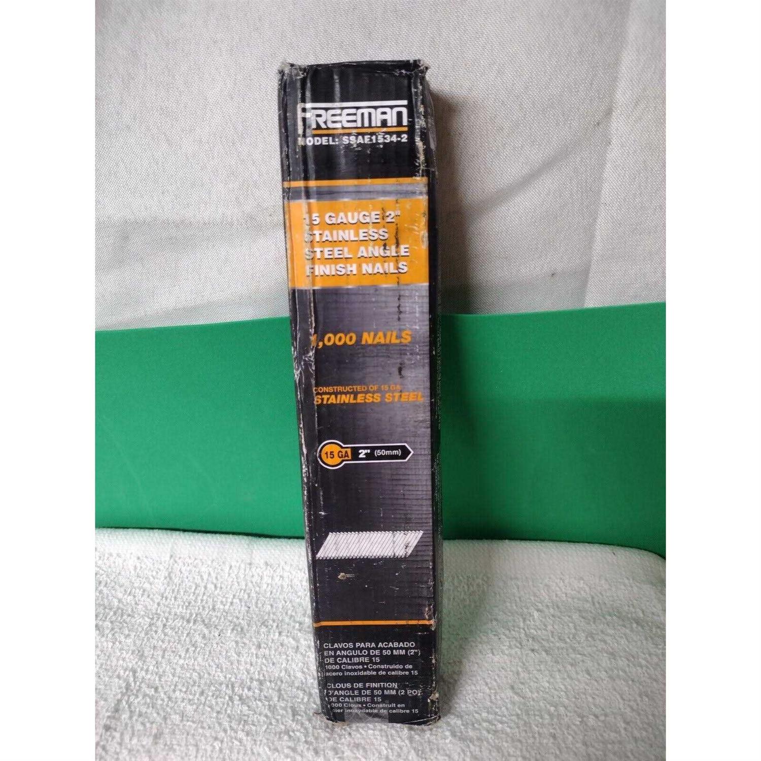 Freeman 2 in. 15 Gauge 34 Degree Angle Stainless Steel Finish Nails SSAF1534-2 - Image 3