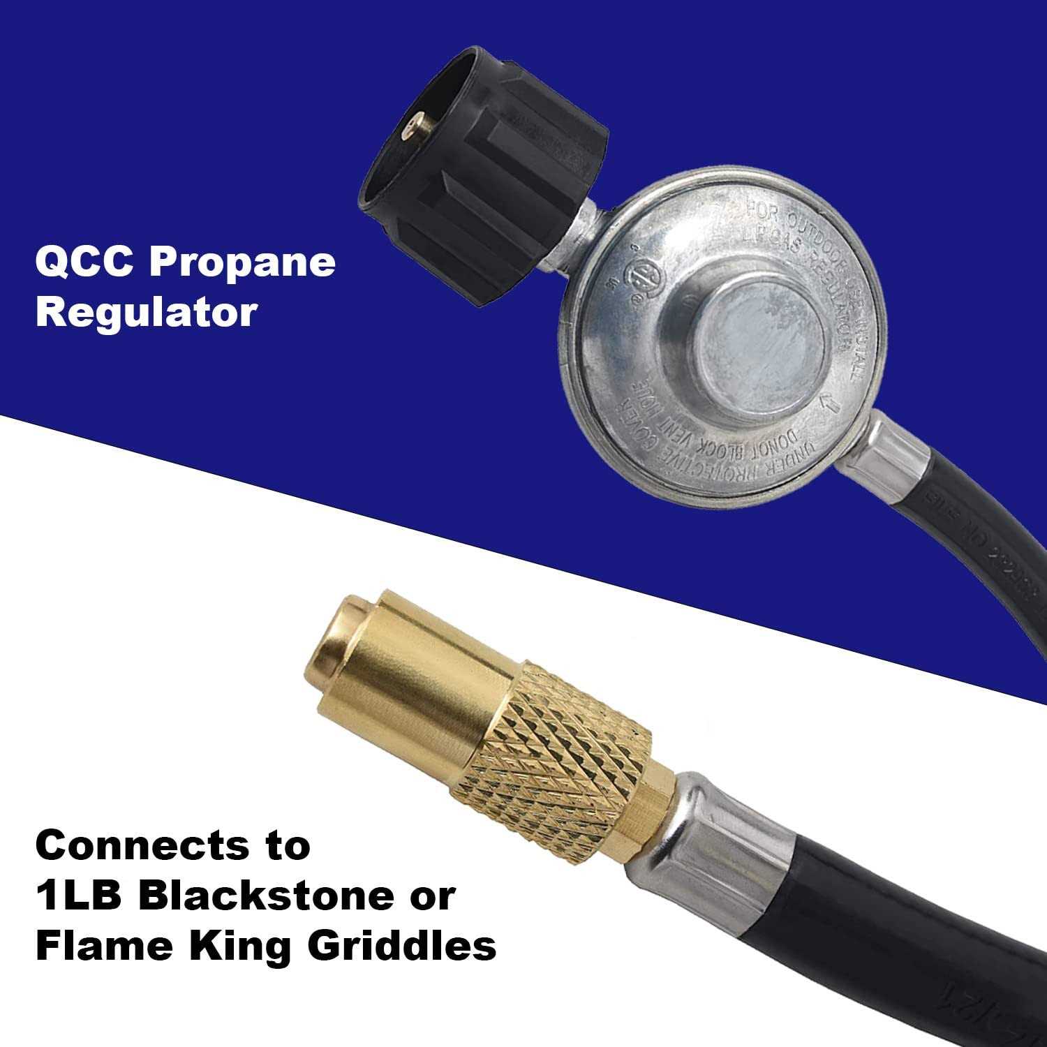 Flame King Regulator Hose Adapter Connect To 2 - Image 5