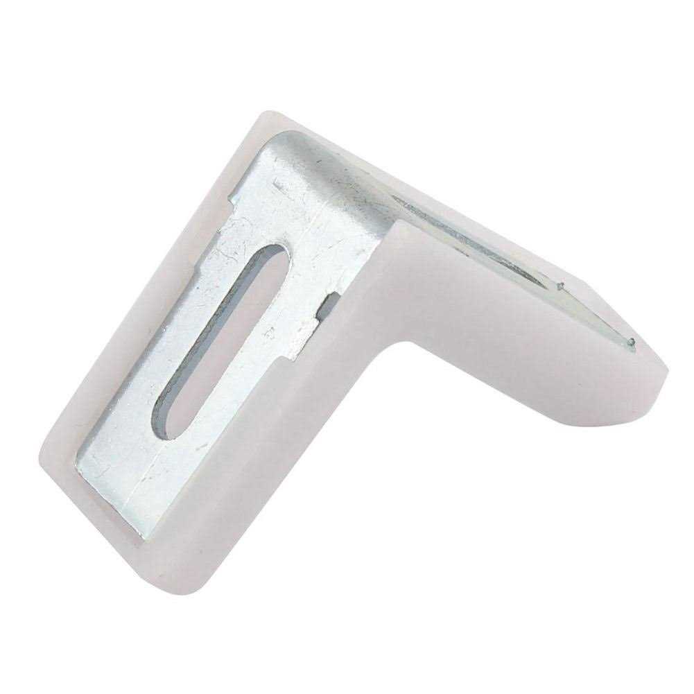 Corner Bracket Mcredy Plastic Corner Bracket L Corner Brace Metal Plastic Shelf Corner Brace 1.1x1.1x0.8 White 20pcs - Image 4