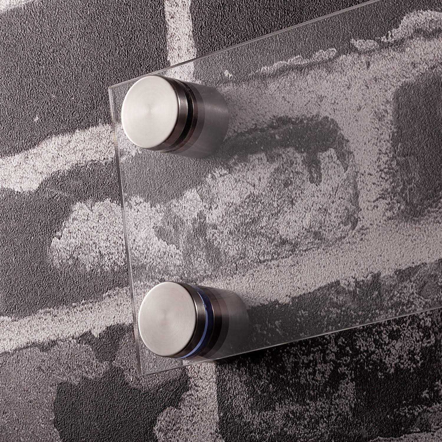 Favide 48 Packs Sign Standoff Screws Advertising Screws Stainless Steel Wall Standoff Mounts Glass Acrylic Nail for Glass Artwork and Sign Displays - Image 3