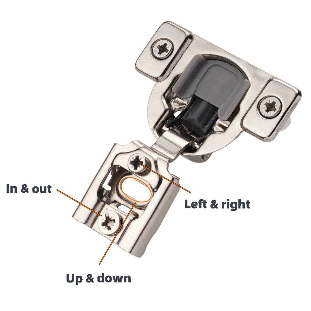 DecoBasics 1/2 inch Overlay Soft Close Cabinet Hinges for Kitchen Cabinets Door -Concealed Self Closing Face Frame Cabinet Hinges Brushed - Image 4