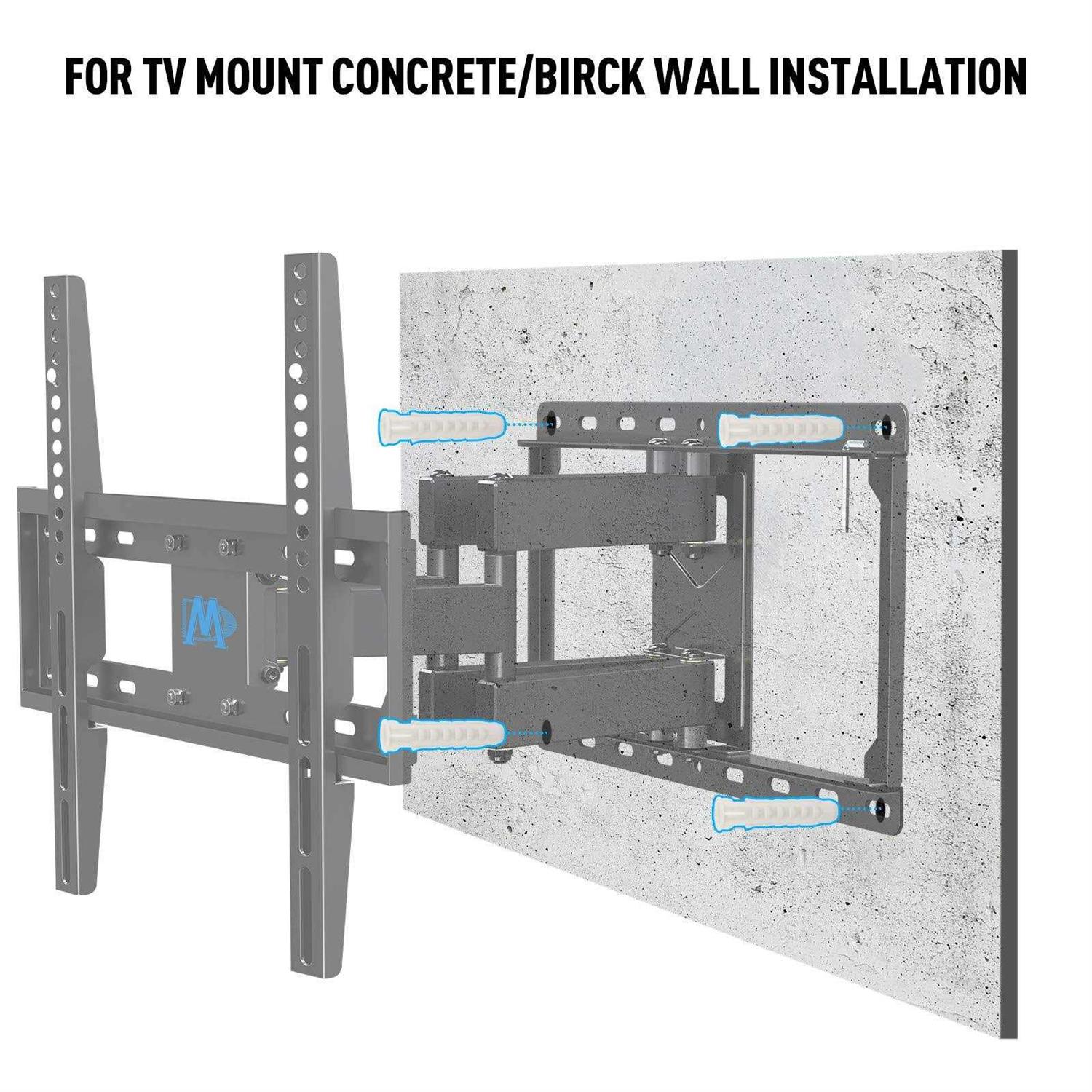 Concrete Wall Anchors for TV Wall Mount Installation Suitable for Concrete Wall or Brick Wall Installation Plastic Anchor Bolts 10X50mm - Image 3