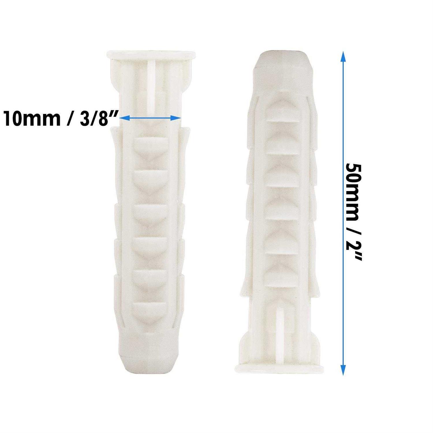 Concrete Wall Anchors for TV Wall Mount Installation Suitable for Concrete Wall or Brick Wall Installation Plastic Anchor Bolts 10X50mm - Image 4