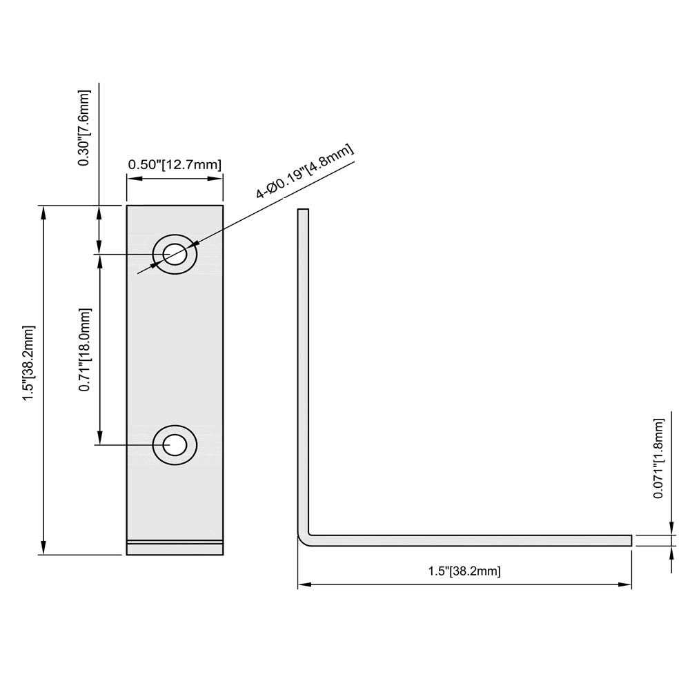 Home Master Hardware 40 Pack L Bracket Corner Braces Small Metal L Brackets for Wood - Image 2