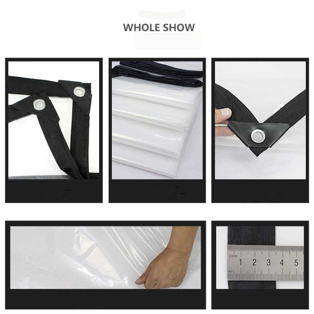 HomeABC Clear Poly Tarp Heavy Duty - Image 3