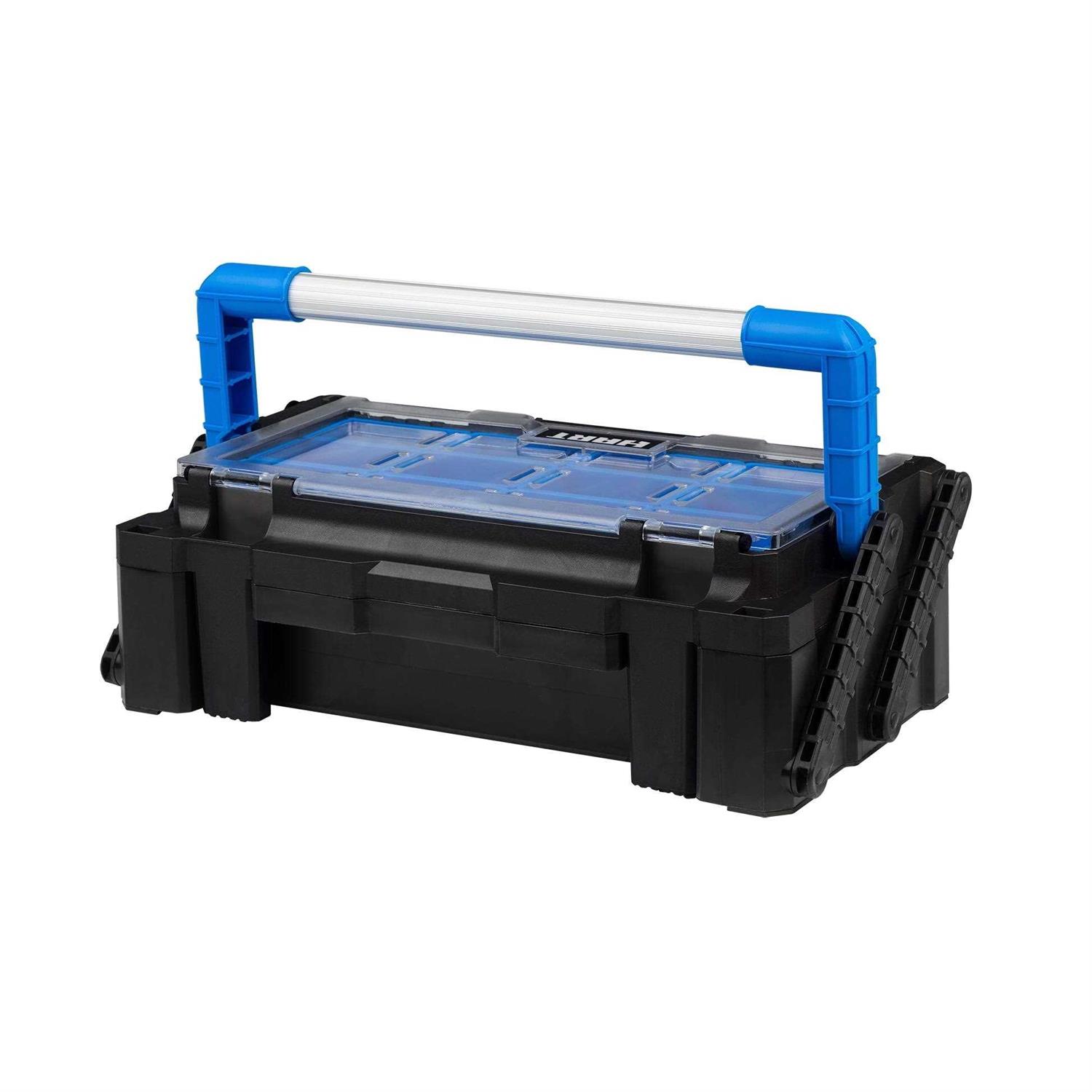 HART 18 Cantilever Organizer Resin Tool Box for Small Tools and Parts Tool Storage and Organizaion - Image 4