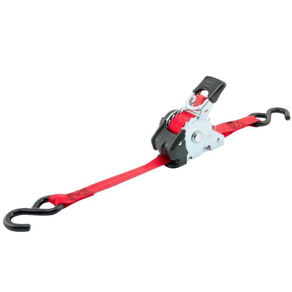 Erickson 04418 Pro Series Red 1 x 10' Retractable Ratcheting Tie-Down Strap, of - Image 3