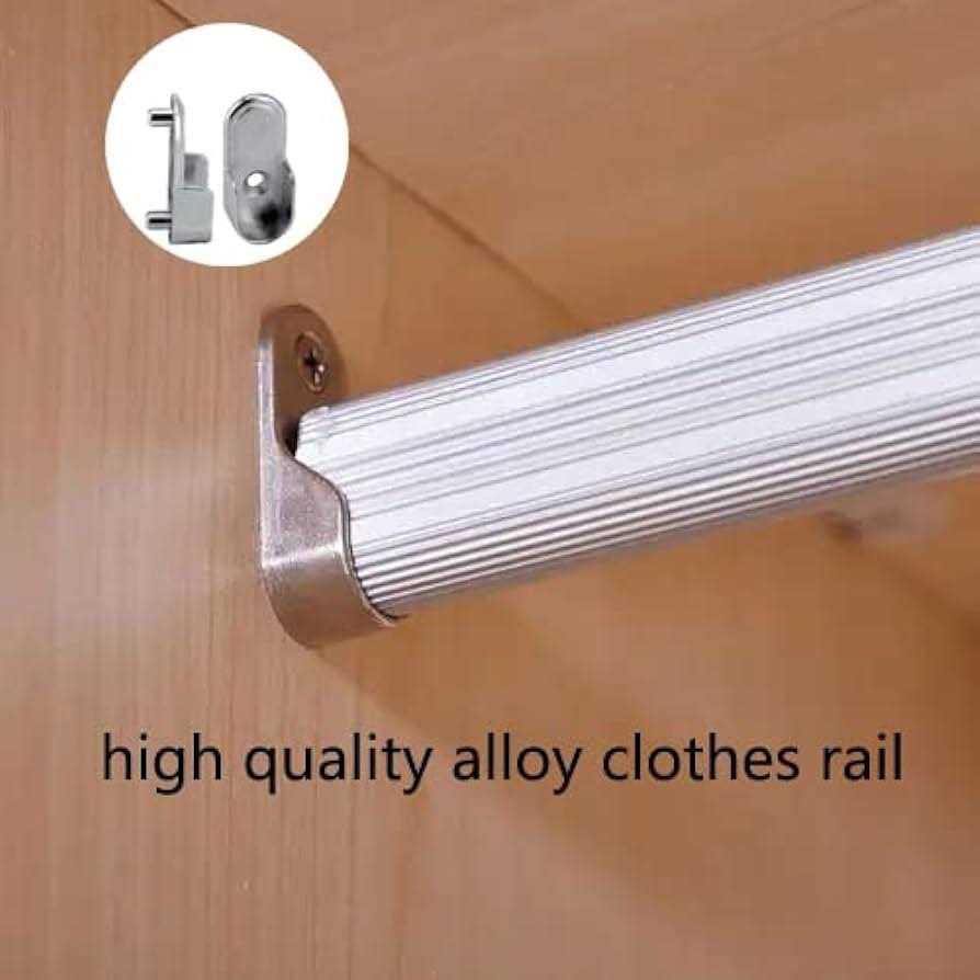 AEGYPIUS 6Pcs Oval Closet Rod End Supports 15mm x 30mm Wardrobe Bracket Metal Rod Holders - Image 5