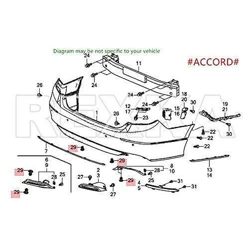 Rexka Push-Type Retainer 91505-TM8-003 Acura Honda - Image 4