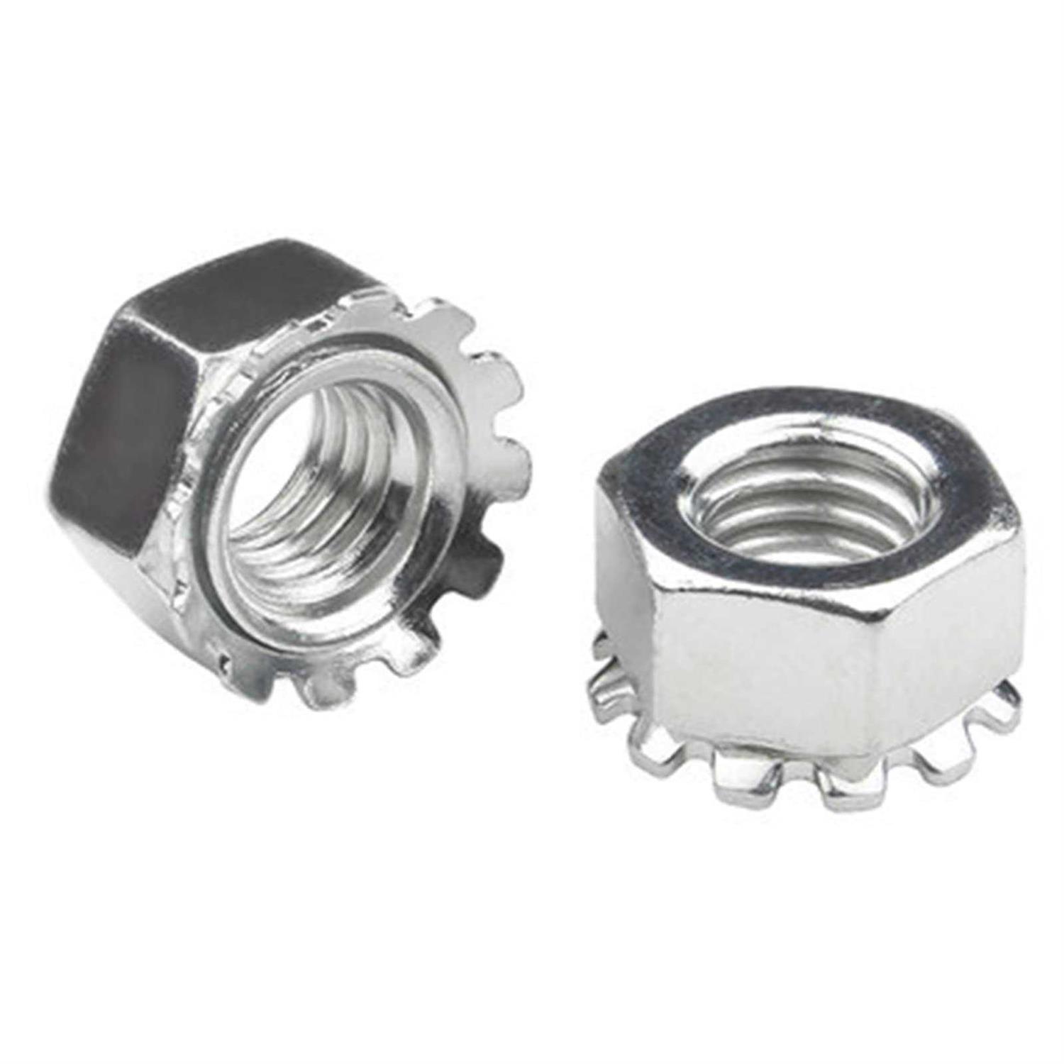 Keps Nuts with External Tooth Washer K-Lock Keps Nuts 304 Stainless Steel Kep Lock Nut