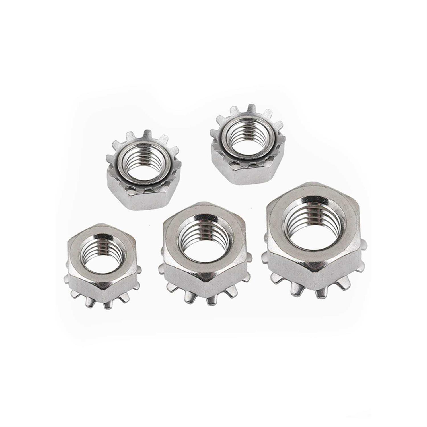 Keps Nuts with External Tooth Washer K-Lock Keps Nuts 304 Stainless Steel Kep Lock Nut - Image 2