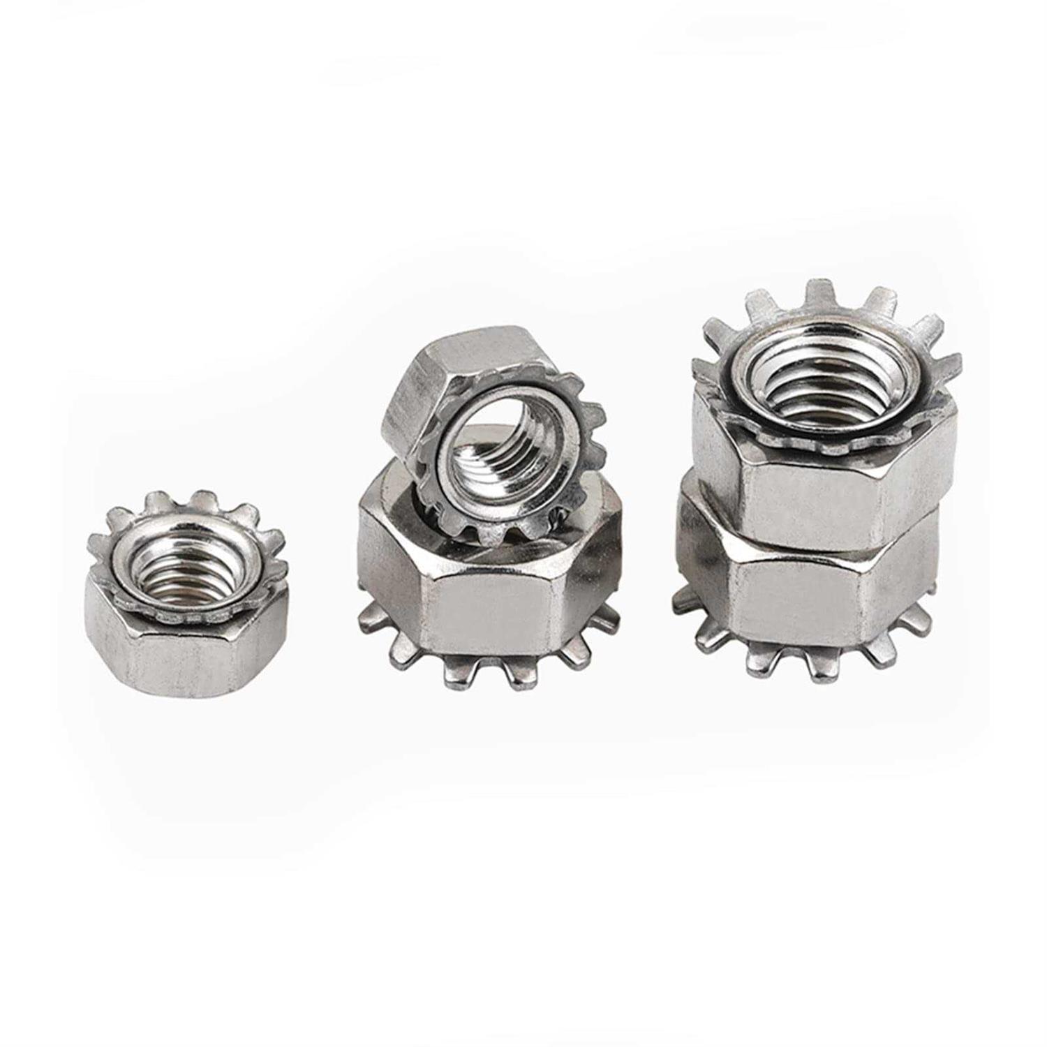 Keps Nuts with External Tooth Washer K-Lock Keps Nuts 304 Stainless Steel Kep Lock Nut - Image 3