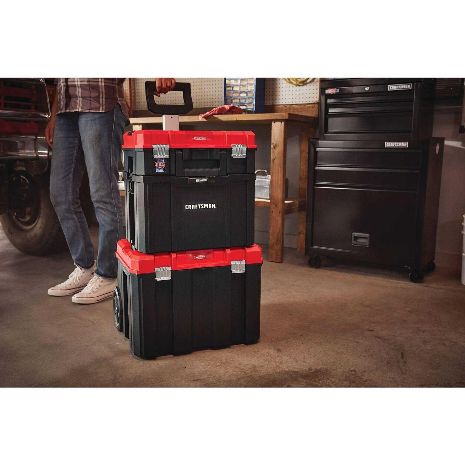 Craftsman Versastack 17 in. Tool Tote Black/Red - Image 5