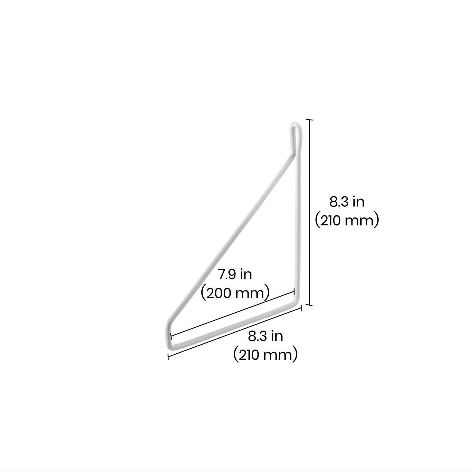 Dolle FIL 8.3 in. Black Steel Shelf Bracket - Image 5