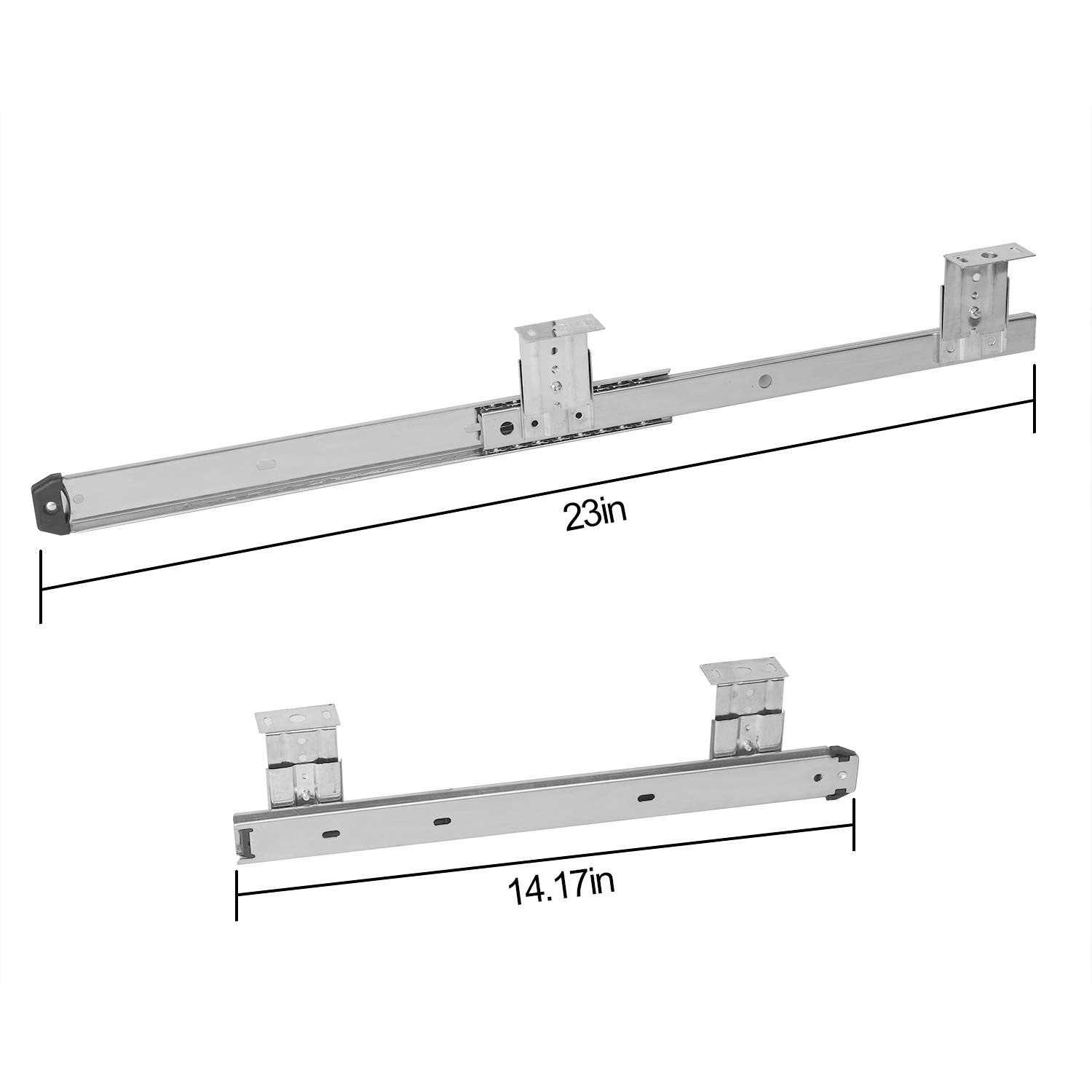 kinjoek 14 Inch Keyboard Slide Heavy Duty Ball Bearing Slides - Image 3