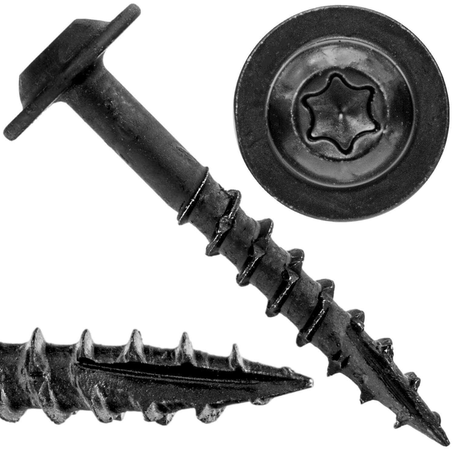 jake sales #10 x 2-12 Round Washer Head Truss Head Screw. Torxstar Drive Head Wood Screws. Multipurpose Cabinet - Image 2