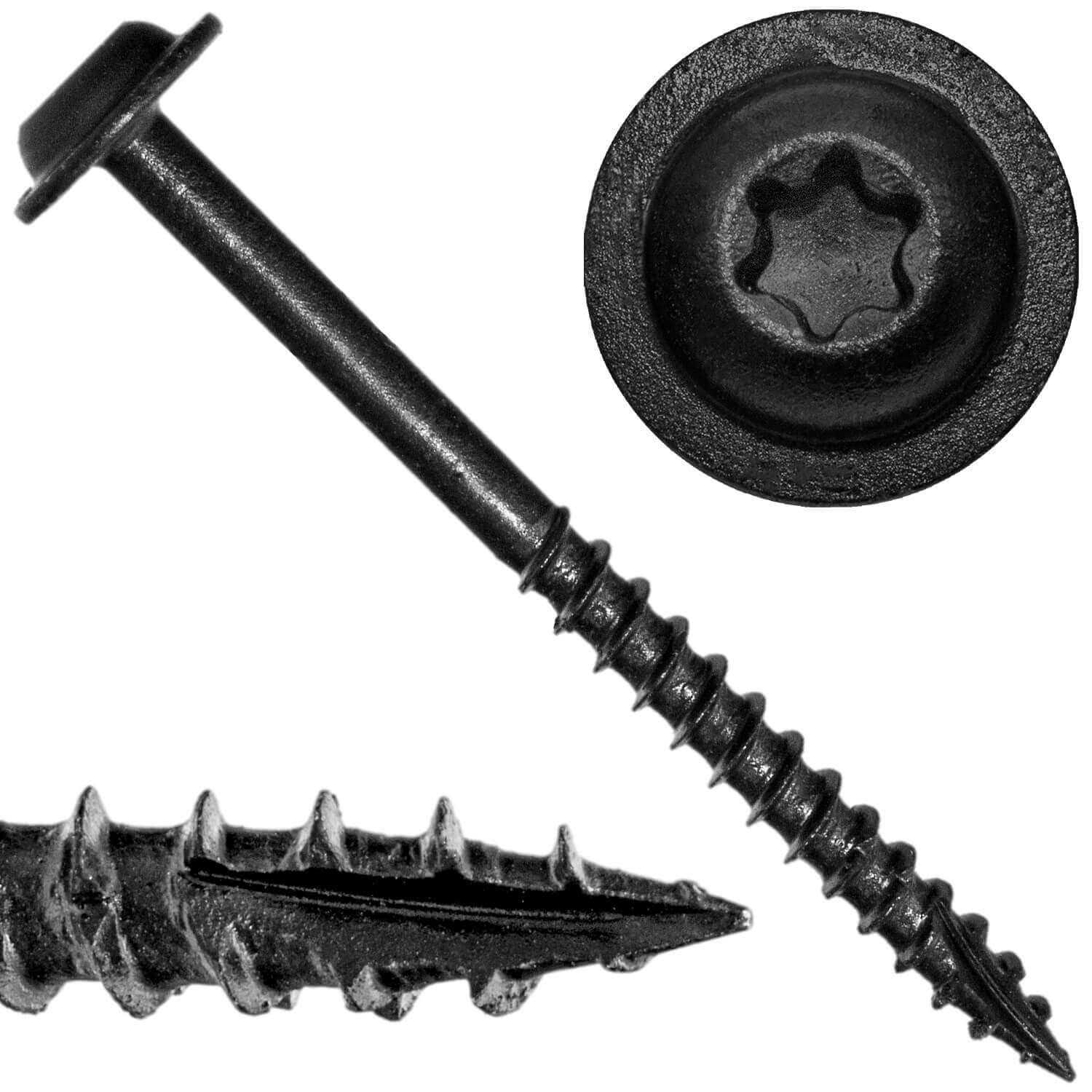 jake sales #10 x 2-12 Round Washer Head Truss Head Screw. Torxstar Drive Head Wood Screws. Multipurpose Cabinet - Image 3