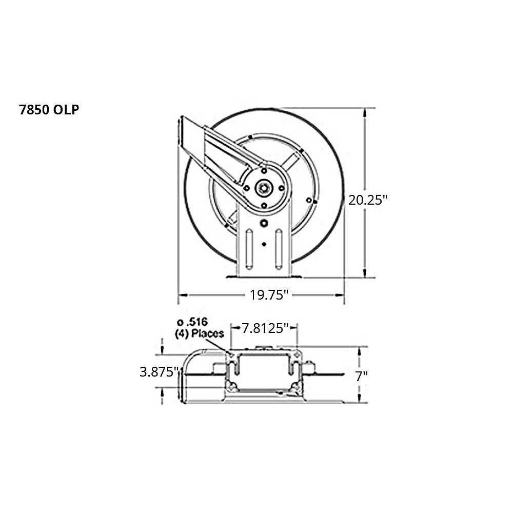 Reelcraft 7850 OLP Spring Hose Reel - Image 3