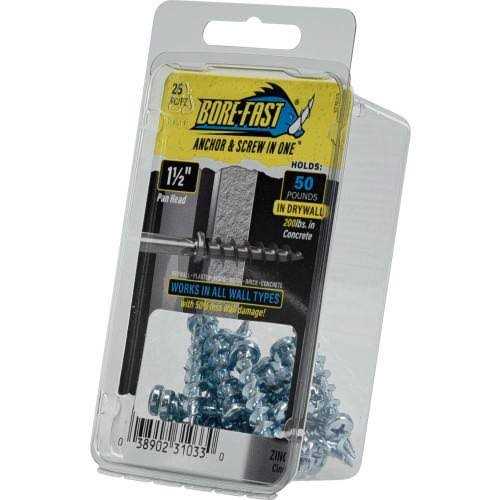 Hillman 1-1/2 in. Borefast Phillips Pan-Head Screw Anchors - Image 4