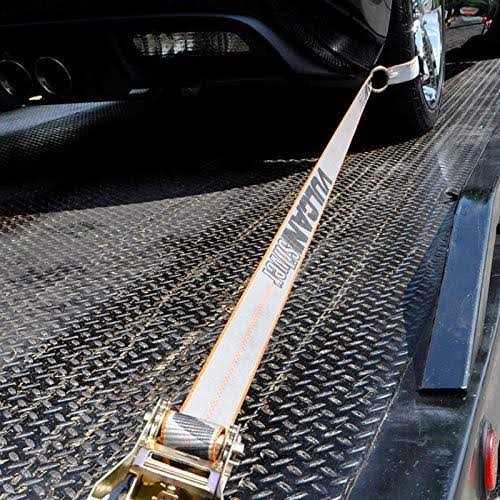 VULCAN Car Rim Tie Downs with Ratchets 2 Inch x 144 Inch - Image 3