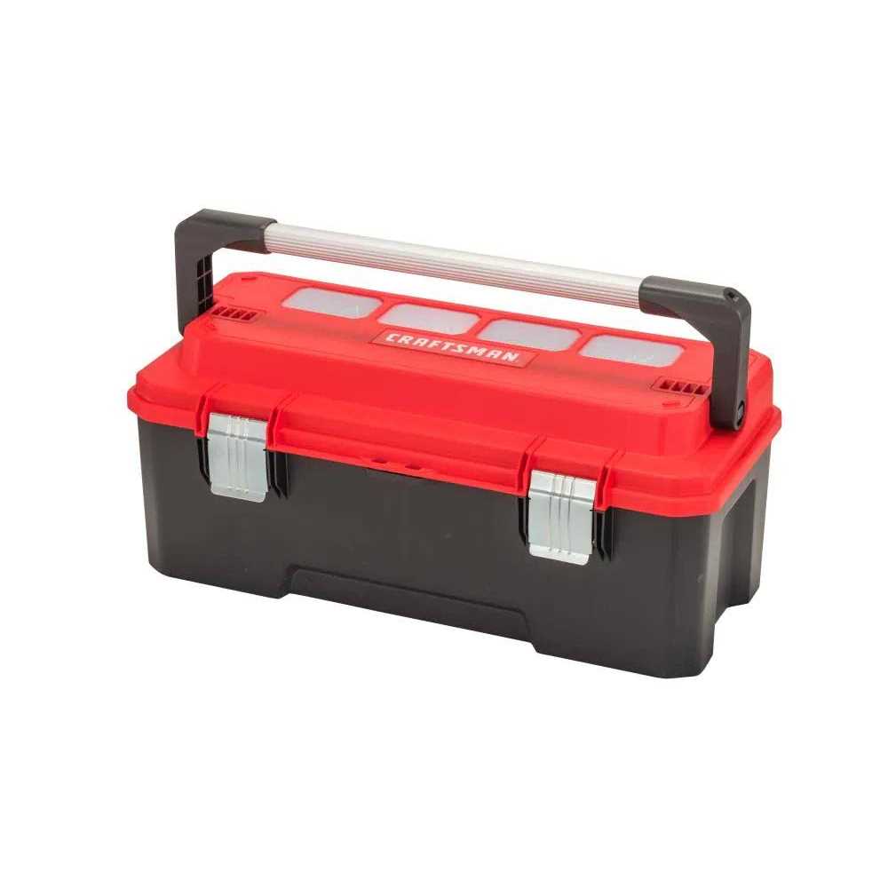 Craftsman Pro 26-in Red Plastic Lockable Tool Box - Image 5