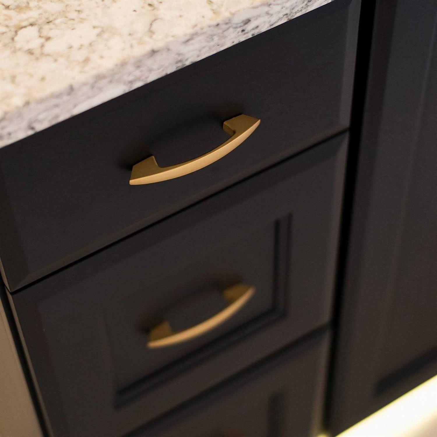 Hickory Hardware HH074855-FUB Velocity Center to Center Appliance Pull Flat Ultra Brass - Image 4