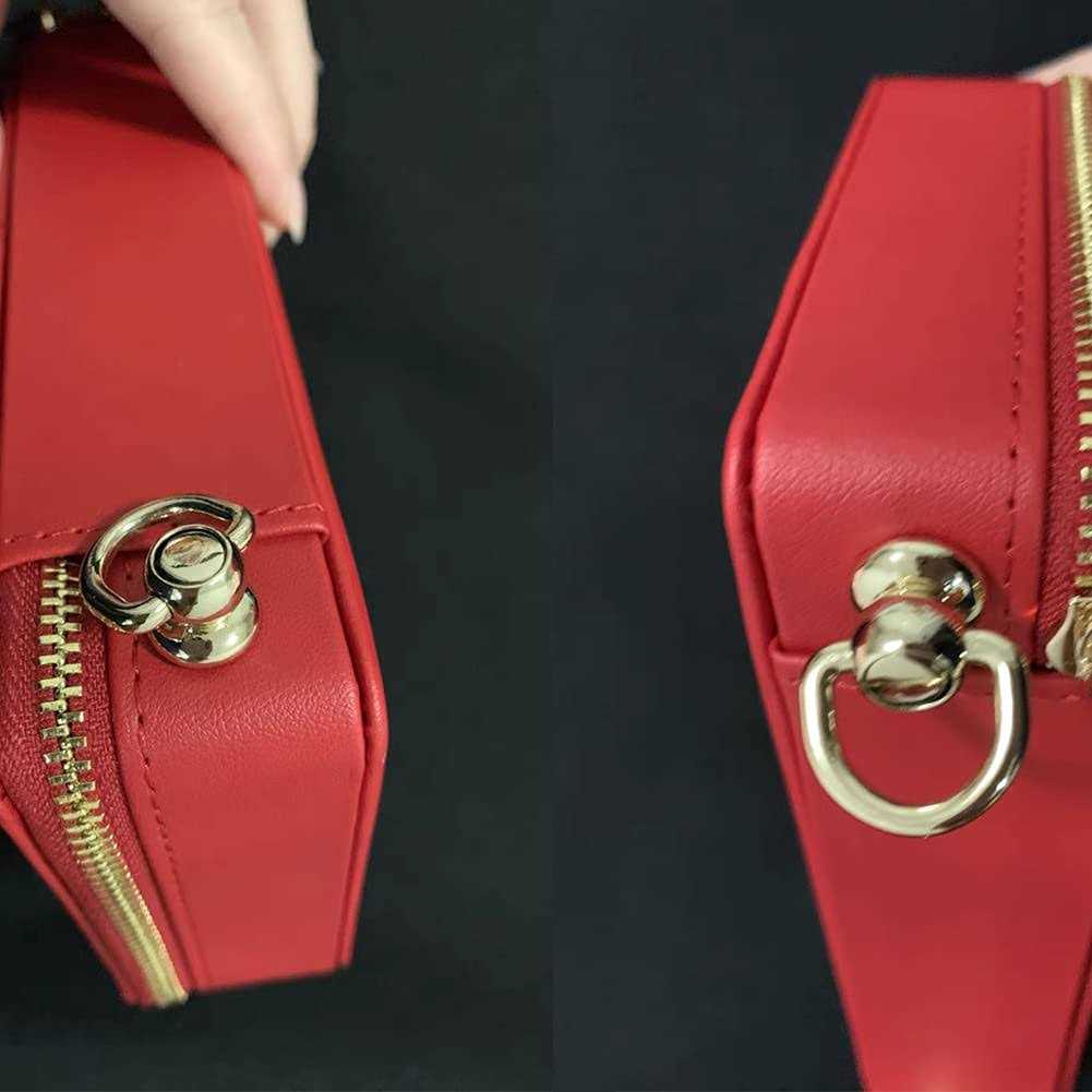 30pcs Brass Rivet Button Ball Studs Rivets D Ring 360 Rotatable for Diy Leather Collar Belt Handbag Shoes Case Motorcycle Jeans Brass Rivets ect - Image 5