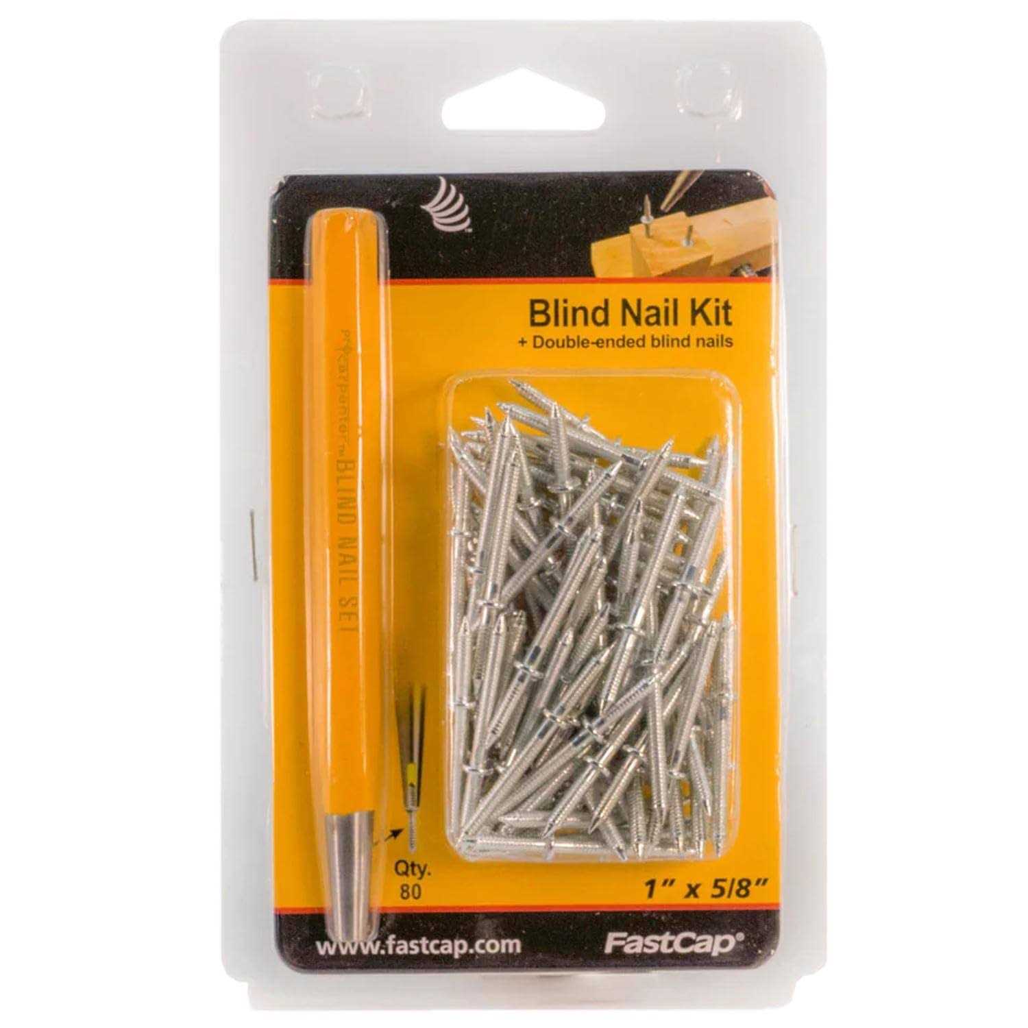 FastCap BLINDNAIL1XKIT Double-ended 1-inch x 5/8-inch Blind Nail Kit - Image 4