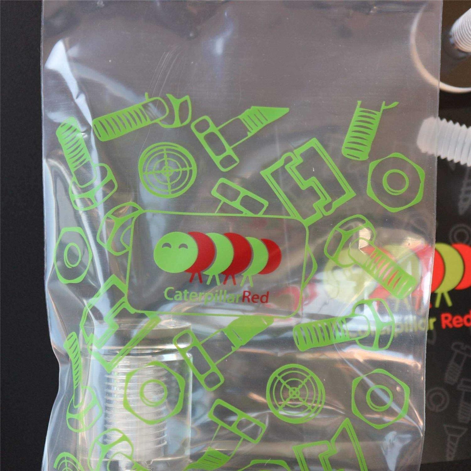 Caterpillar Red 4 x clear standoffs glass like acrylic - Image 3