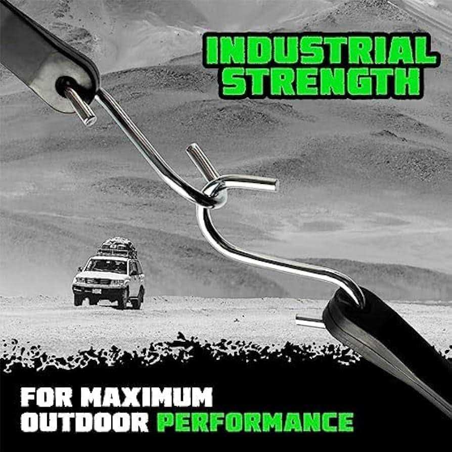 Rhino USA Rubber Bungee Cords Heavy Duty Outdoor with Adjustable Hooks Assorted Weatherproof Straps with S Hooks for Tarps - Image 4