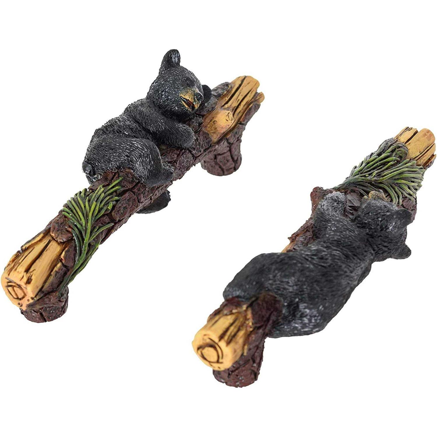 Pine Ridge Black Bear Cabinet Knobs and Pulls Set of 2 Wildlife Cabinet Pulls Animal Dresser Knobs for Kids - Image 4