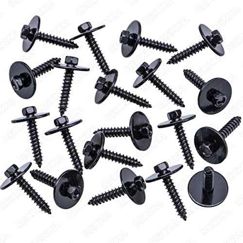 Rexka M4.2-1.41x22mm Fender Liner Bumper Cover Tapping Screw Bolt W710763-s901 for Ford Lincoln Edge Expedition Explorer F-150 Fiesta Flex - Image 4