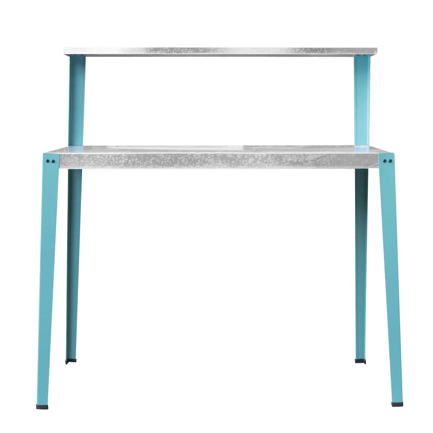 AmeriHome Multi-Use Steel Table/Work Bench with Teal Legs - Image 3