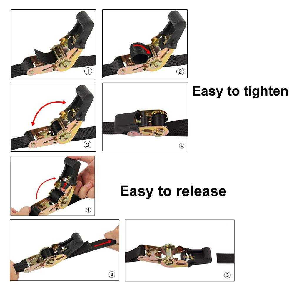 Ayaport Endless Ratchet Tie Down Straps Heavy Duty Cargo Tie Downs - Image 5