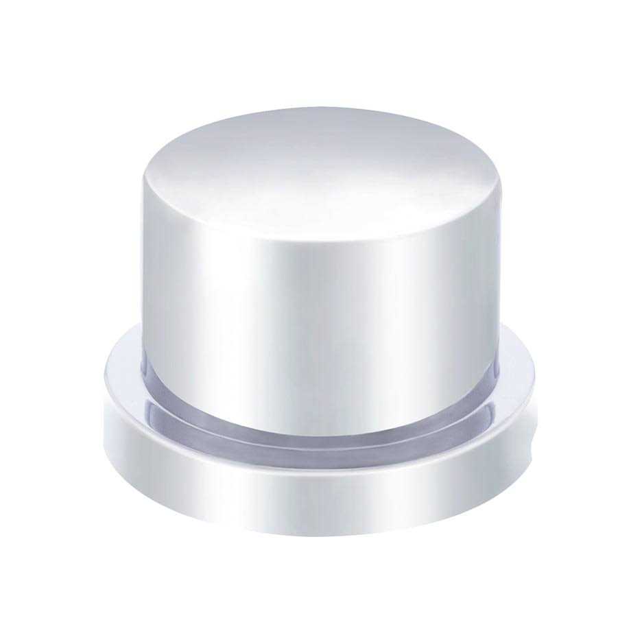 Chrome Plastic Flat Top Nut Cover - Image 4