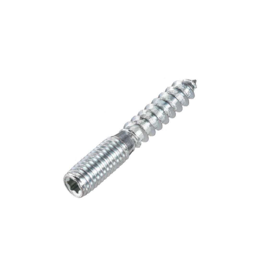 uxcell Hanger Bolts Double Headed Bolt Self-Tapping Screw Wood Joint Furniture Legs - Image 3