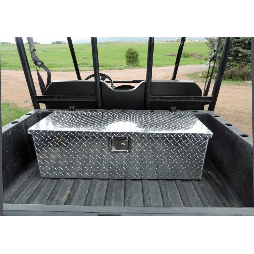 Hornet Outdoors Universal Diamond-Plate Aluminum UTV Tool Box - Image 3